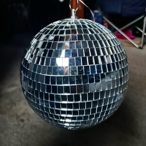Silver Disco Ball Party Decoration